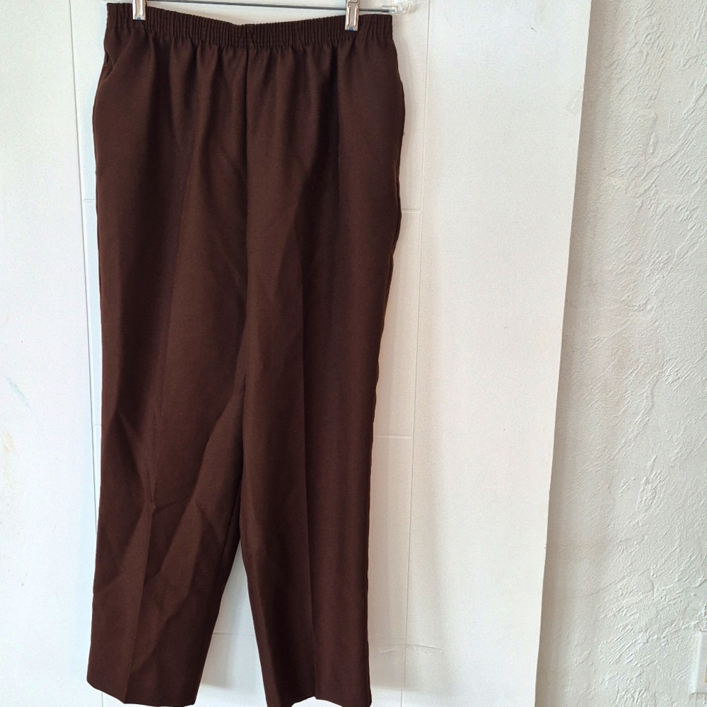 Vintage Bon Worth Women's Pants Brown Granny Pants Petite L